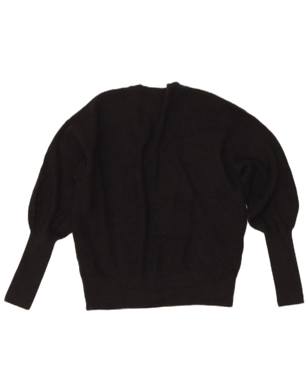 MARKS & SPENCER Ženski kratki džemper s V-izrezom UK 10 Mali crni