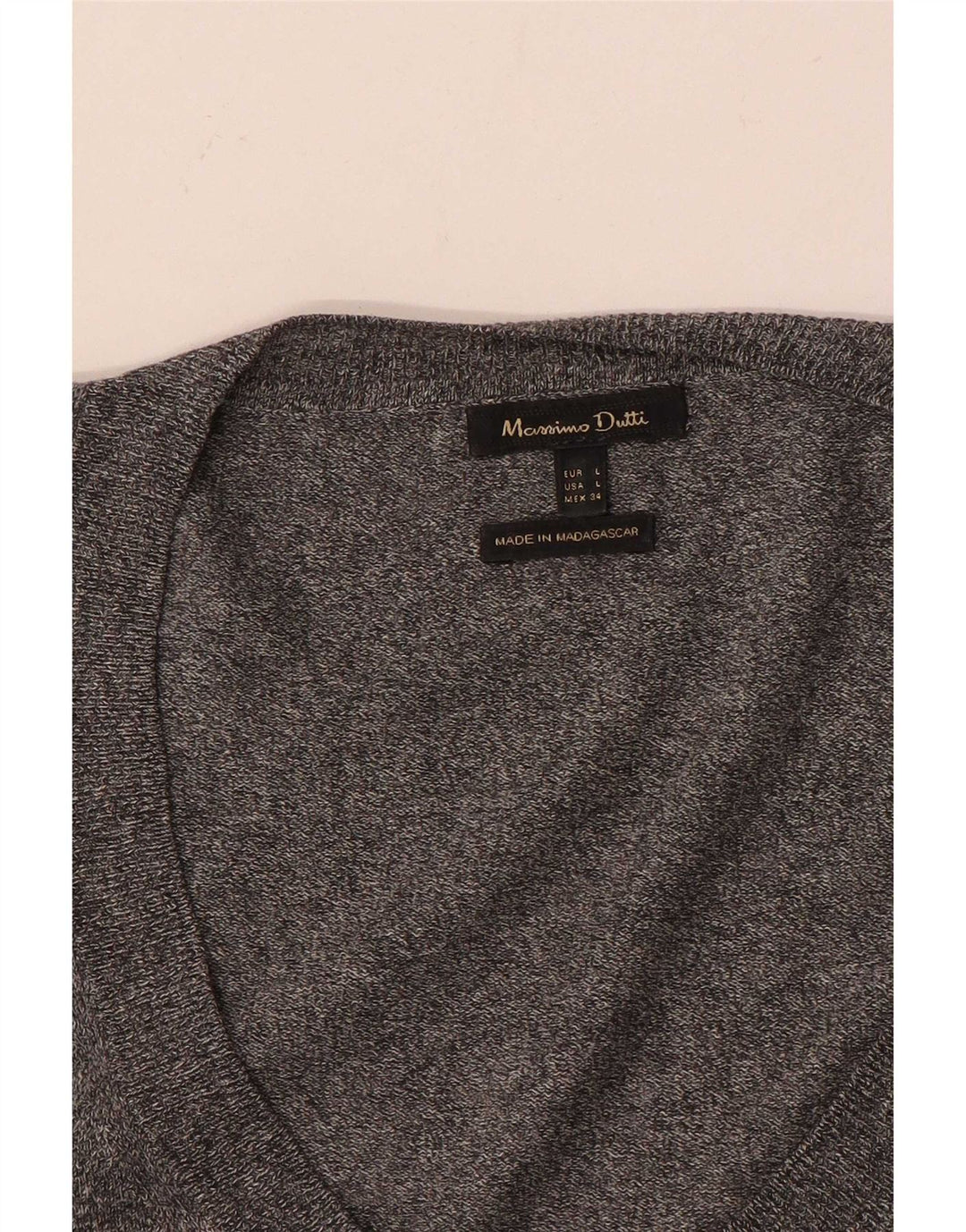 Massimo Dutti Ženska majica s tunikom 3/4 rukava UK 14 Large Grey Flecked