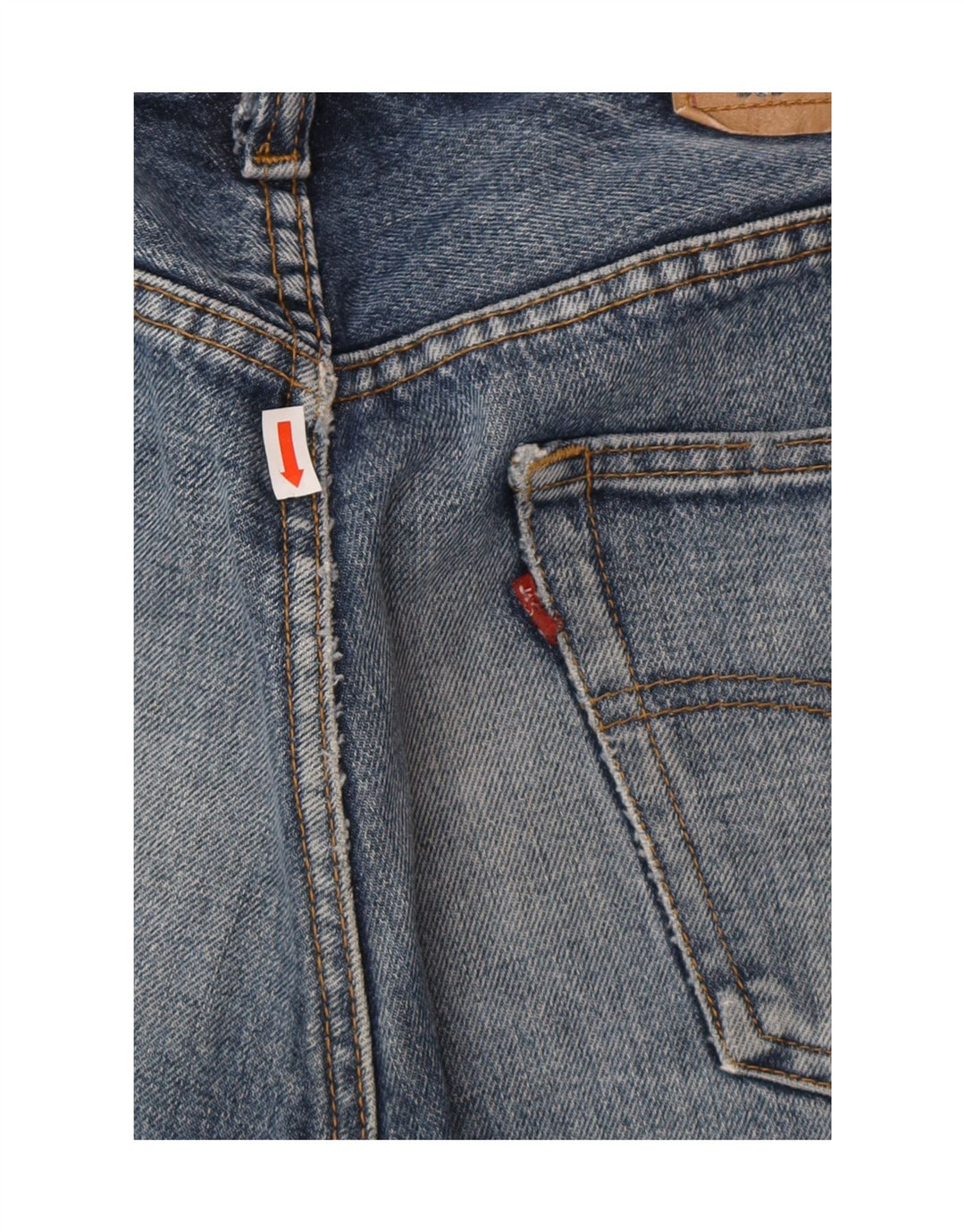 LEVI'S muške 501 traper kratke hlače W34 veliki plavi pamuk