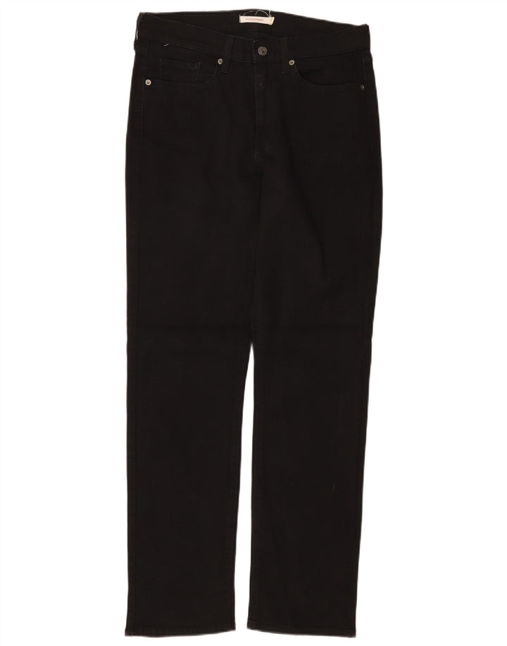 LEVI'S ženske klasične ravne traperice W29 L32 crni pamuk