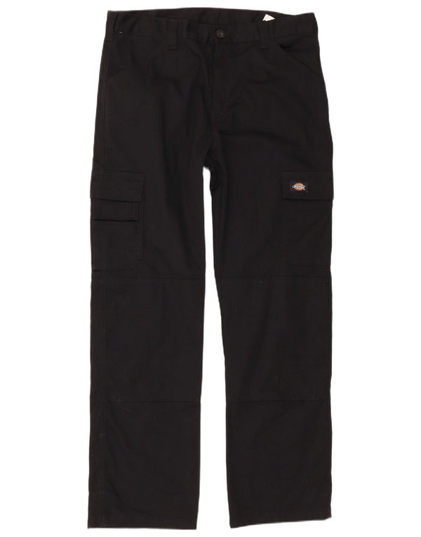 Dickies muške ravne kargo hlače W34 L32 crni poliester