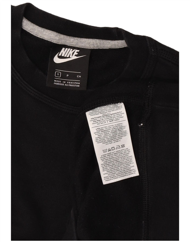 Mali crni pamučni muški džemperi Nike