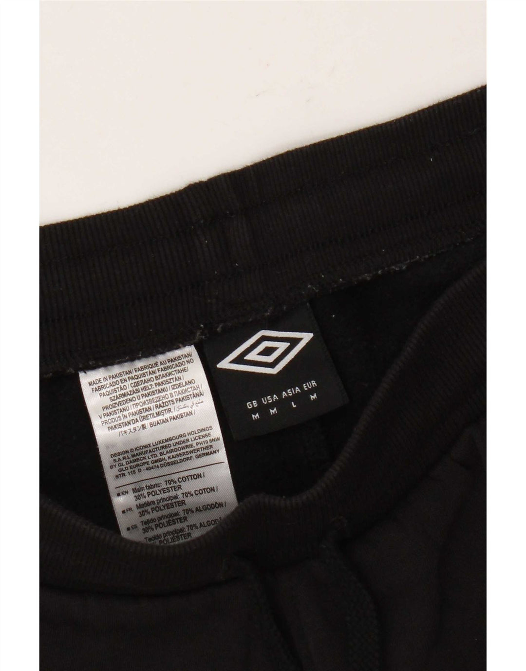 Umbro ženske sportske kratke hlače UK 14 Srednje crni pamuk