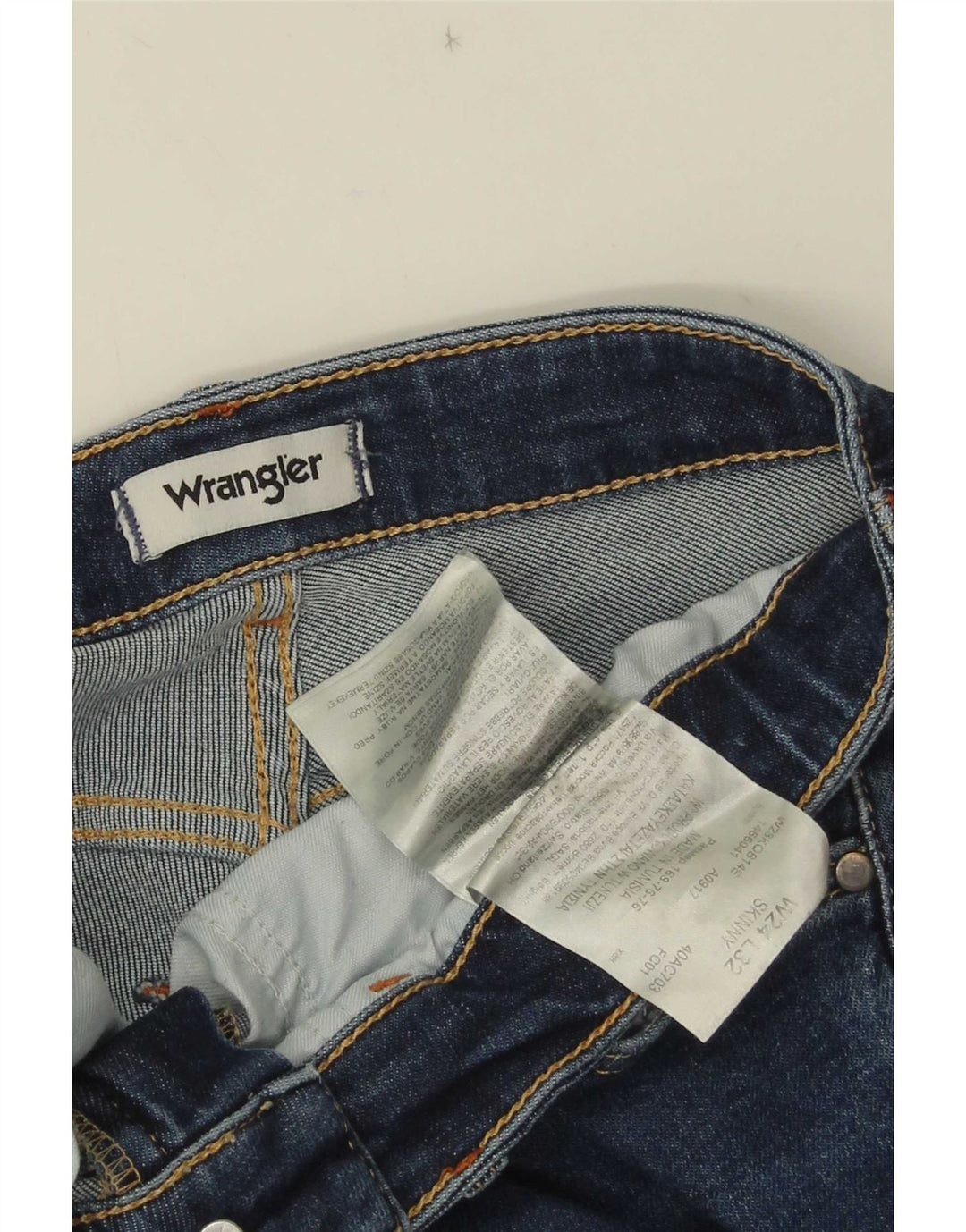 Wrangler ženske uske traperice W24 L32 plave