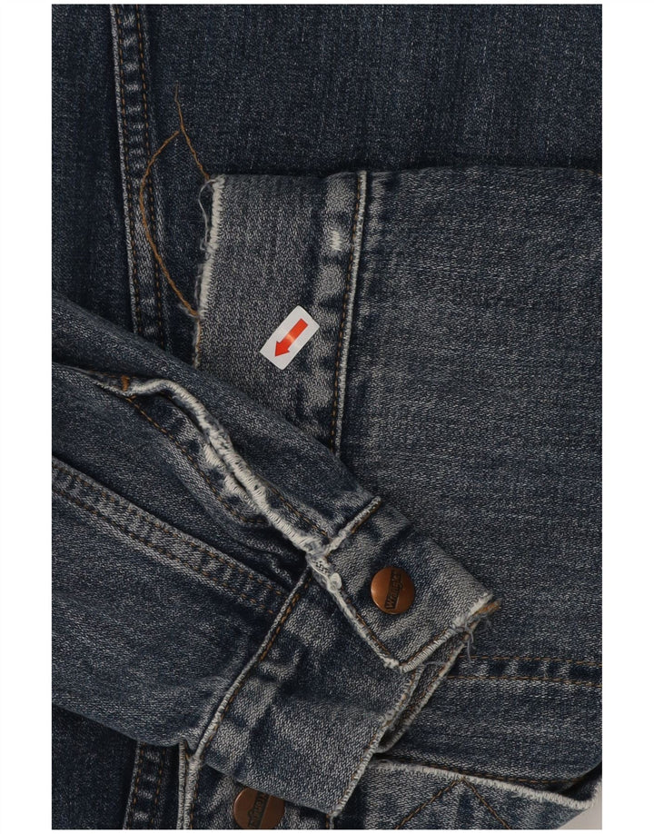 Wrangler ženska traper jakna UK 14 srednje plavi pamuk