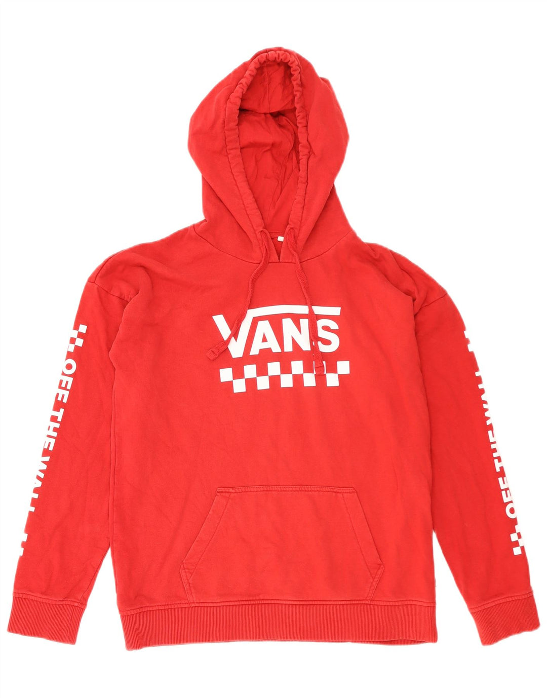 VANS muška majica s kapuljačom s kapuljačom, srednji crveni pamuk