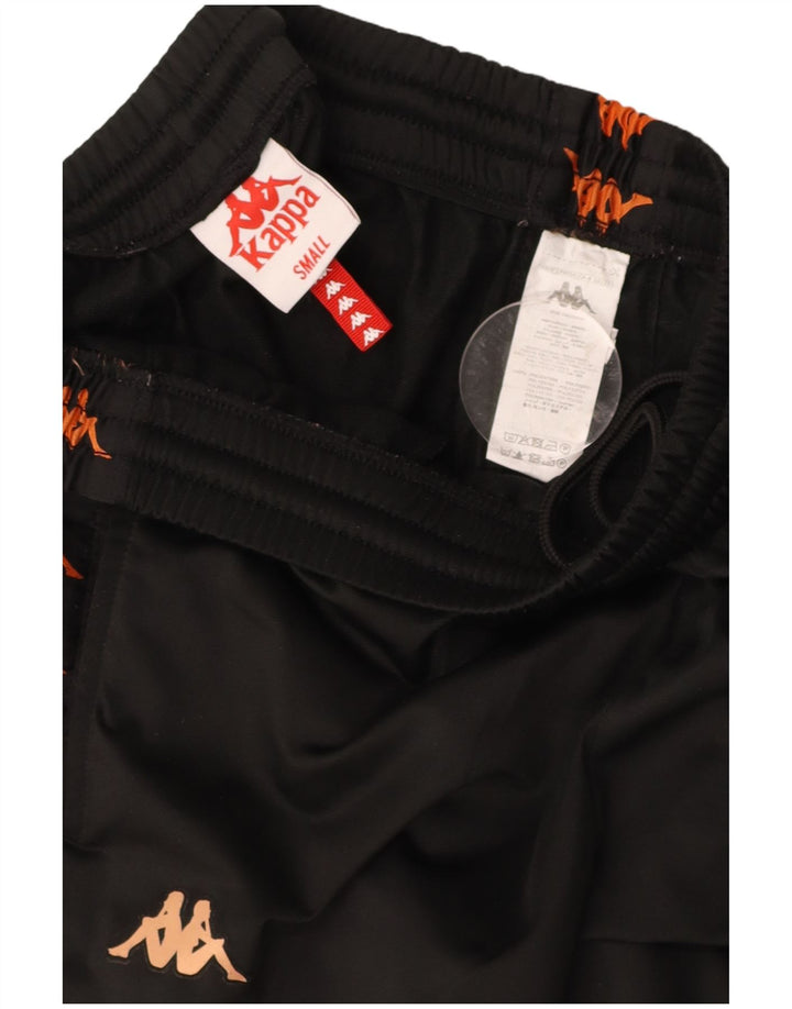KAPPA Mens Graphic Sport Shorts Small  Black Polyester