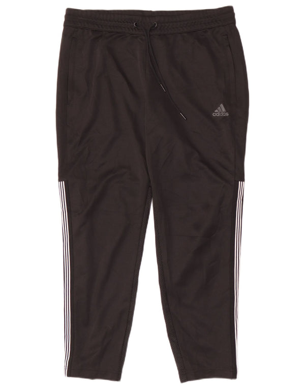 Adidas muške trenirke srednje crne poliesterske hlače