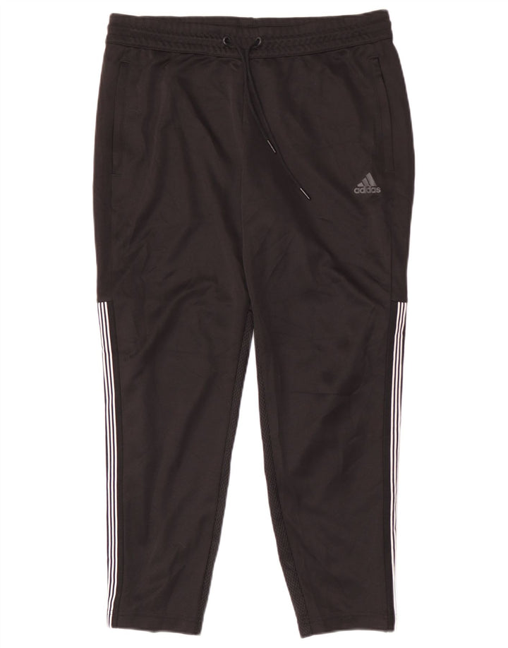 Adidas muške trenirke srednje crne poliesterske hlače