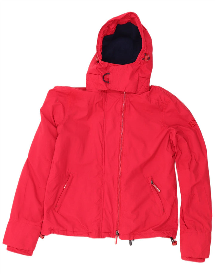 Superdry ženska jakna vjetrovka s kapuljačom UK 16 velika crvena