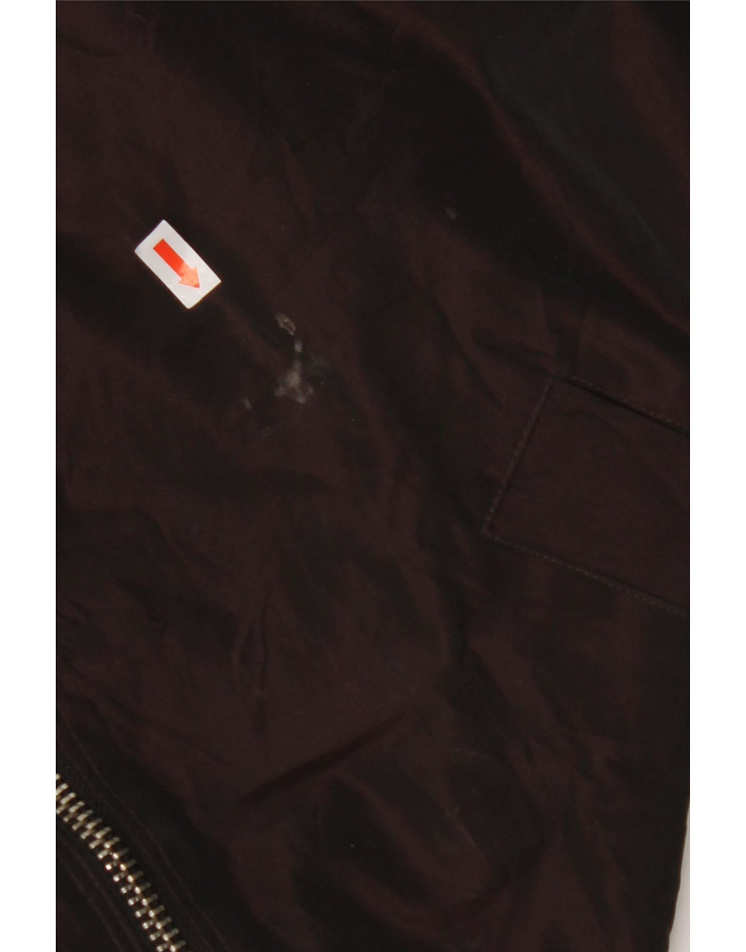 CALVIN KLEIN Ženska prevelika bomber jakna s kapuljačom UK 14 srednje tamnocrvena