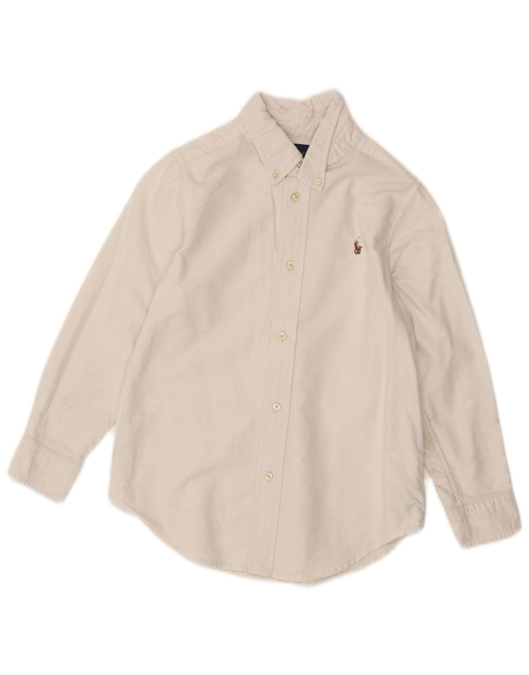 RALPH LAUREN Boys Shirt 5-6 Years White Cotton