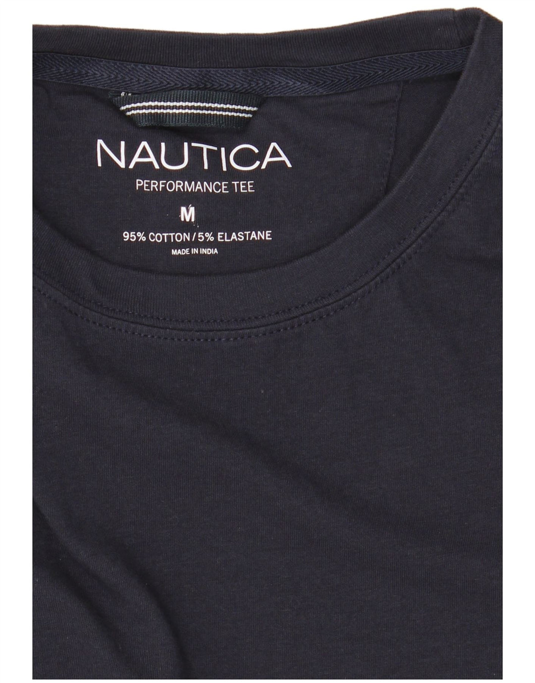 NAUTICA Mens T-Shirt Top Medium Navy Blue Cotton