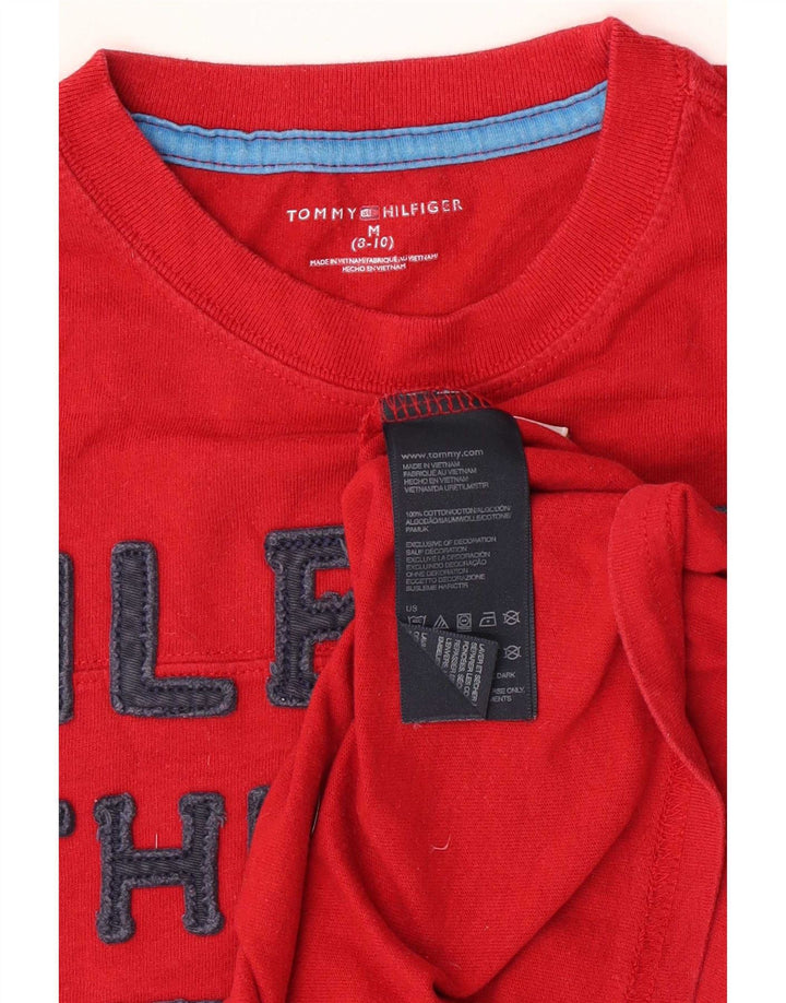 Tommy Hilfiger majica s dugim rukavima za dječake, 8-9 godina, srednje crvena