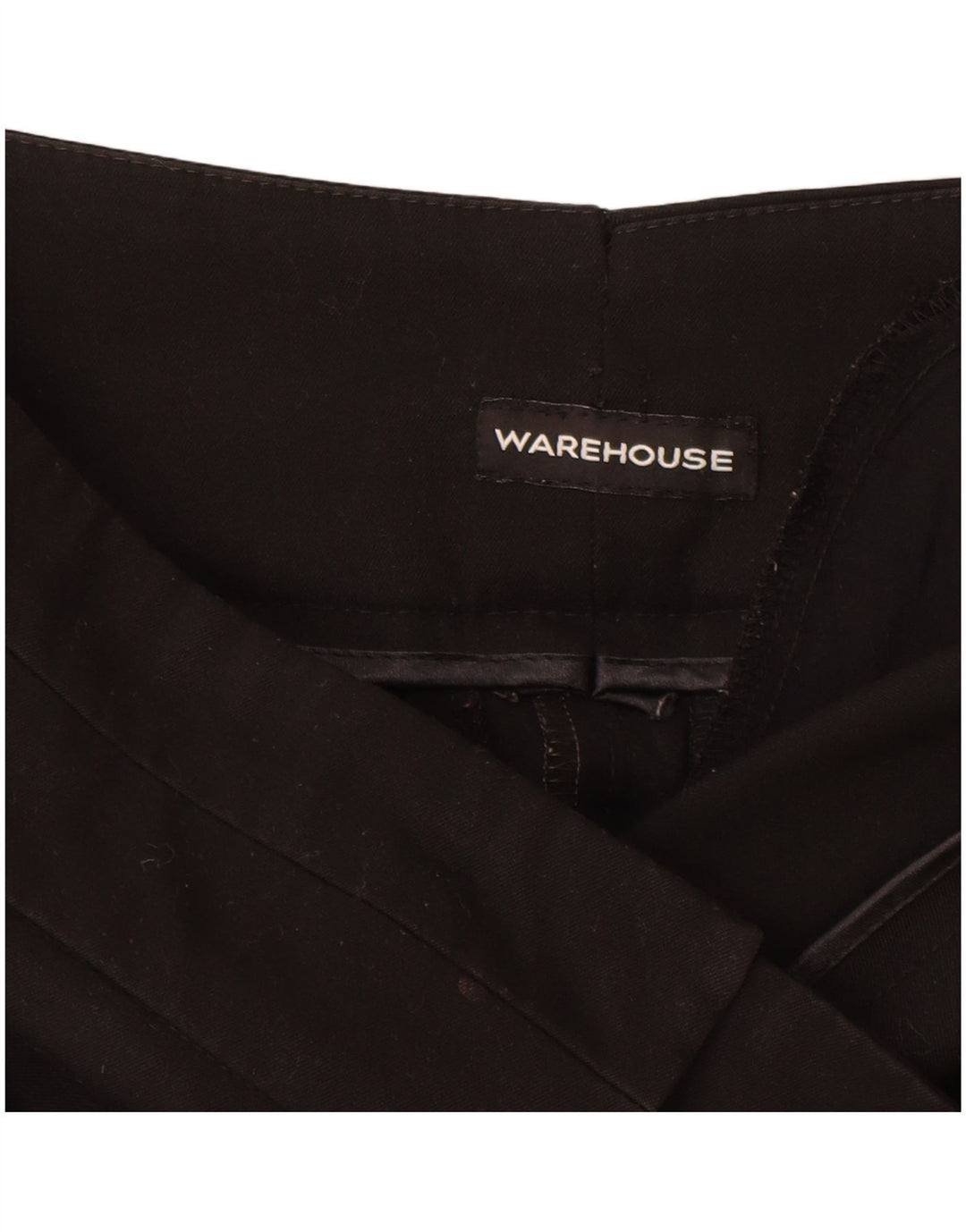 Warehouse Ženske ležerne hlače UK 10 Male W28 L30 crni poliester