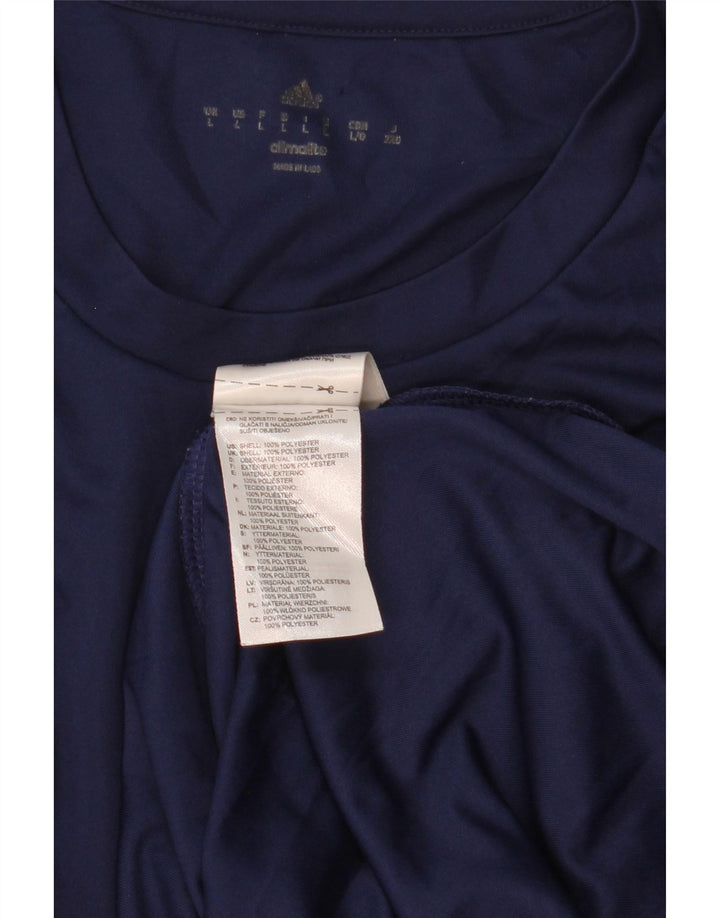 Adidas muška majica Climalite, veliki tamnoplavi poliester