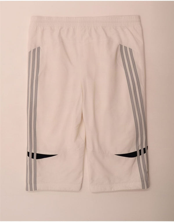 Adidas muške sportske kratke hlače Bermuda srednje bijele boje od poliestera