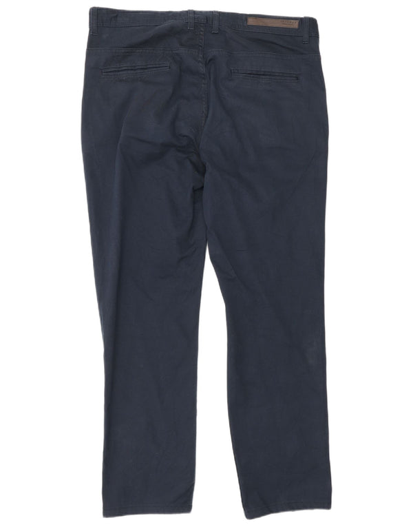 Zara muške ravne chino hlače EU 44 Large W34 L28 tamnoplavi pamuk