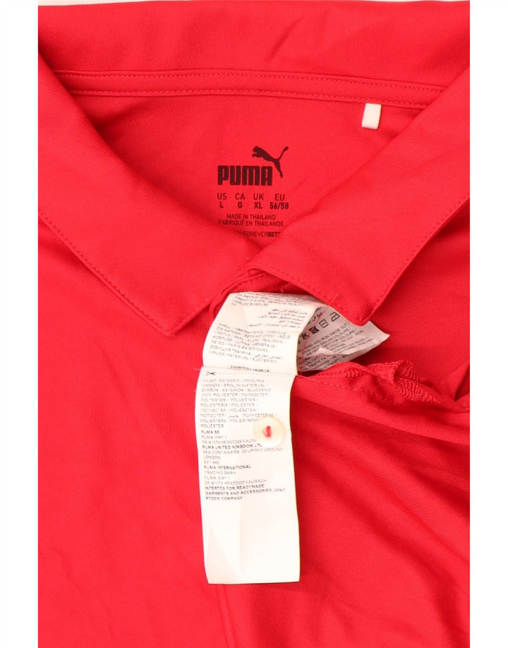 PUMA muška polo majica XL crveni poliester