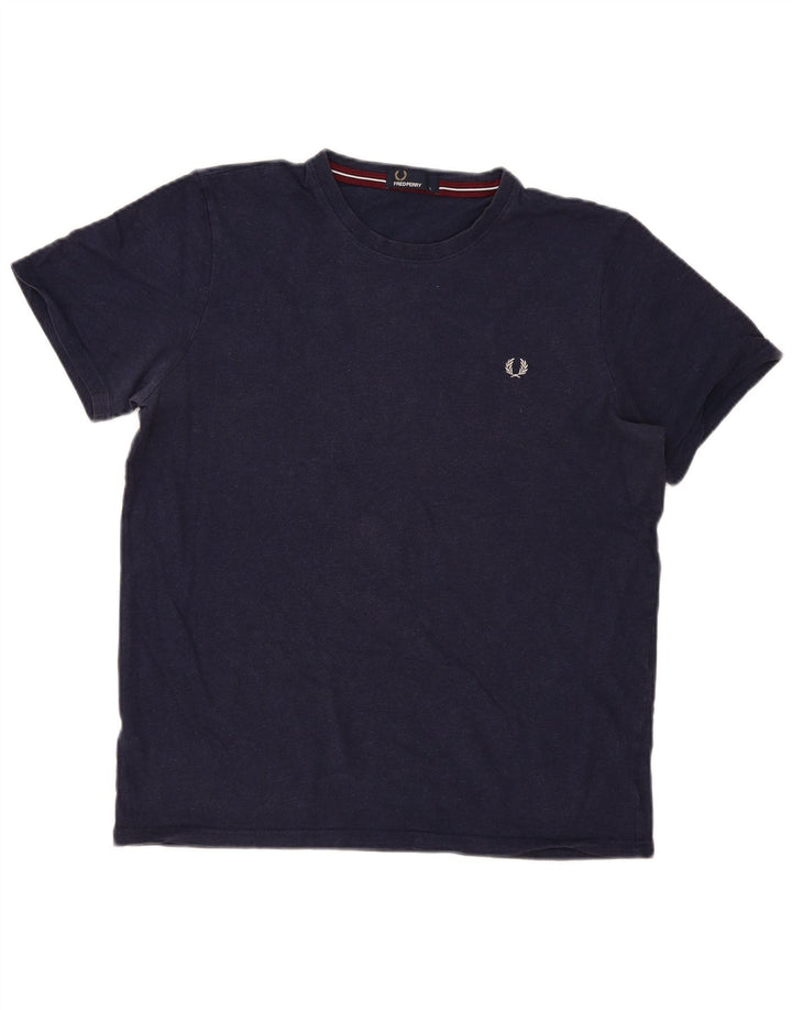 Velika muška majica kratkih rukava Fred Perry, tamnoplavi pamuk