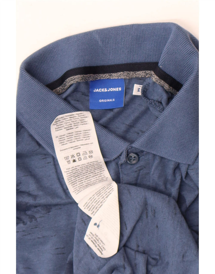 Jack & Jones muška polo majica Srednje plavi cvjetni pamuk
