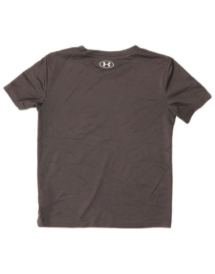 UNDER ARMOUR Majica s kratkim rukavima za dječake, 5-6 godina, siva poliesterska majica