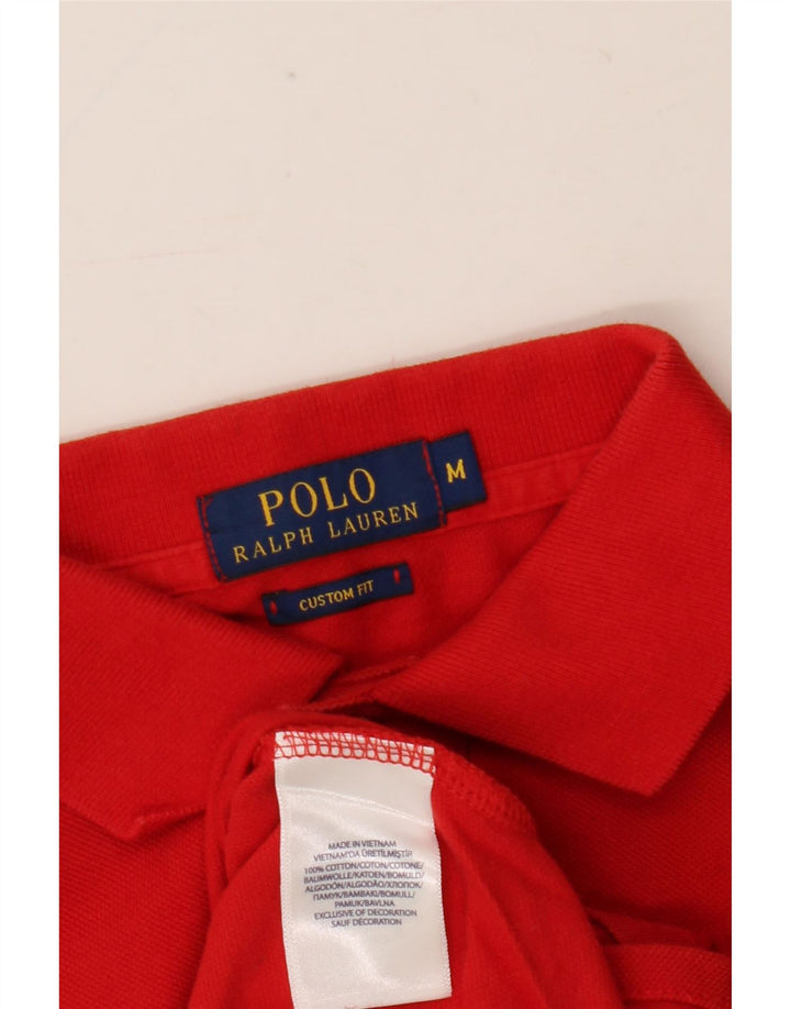 Polo Ralph Lauren muška polo majica prilagođenog kroja srednje crvene boje pamuka