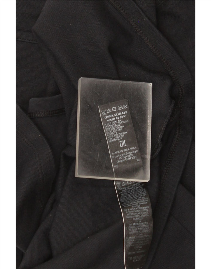 Marks & Spencer ženska majica s tunikom 3/4 rukava UK 12 srednje crni pamuk