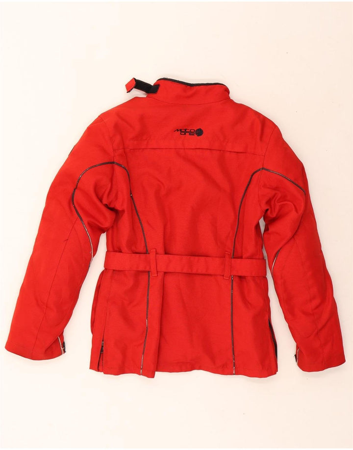 MOTO ONE Womens Racer Jacket UK 10 Small Red Vintage Moto One and Second-Hand Moto One from Messina Hembry 