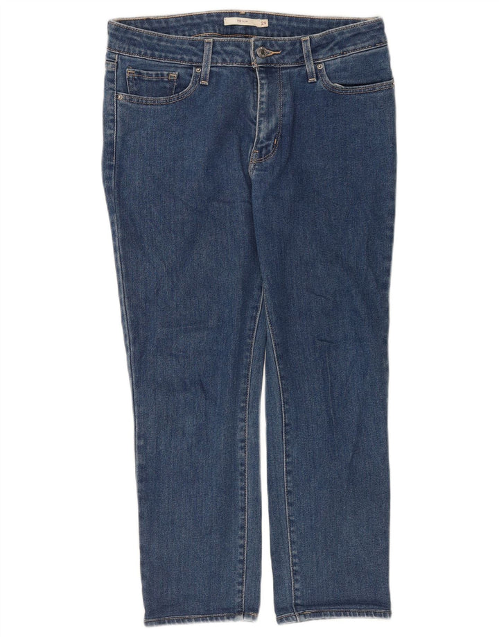 LEVI'S Ženske kratke uske traperice 712 W29 L24 Plavi pamuk