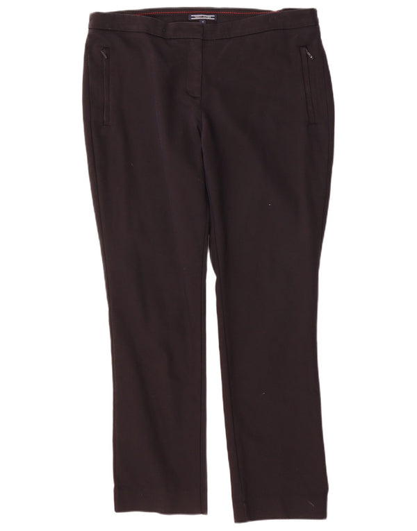 Tommy Hilfiger ženske uske chino hlače US 10 Large W34 L28 crni najlon