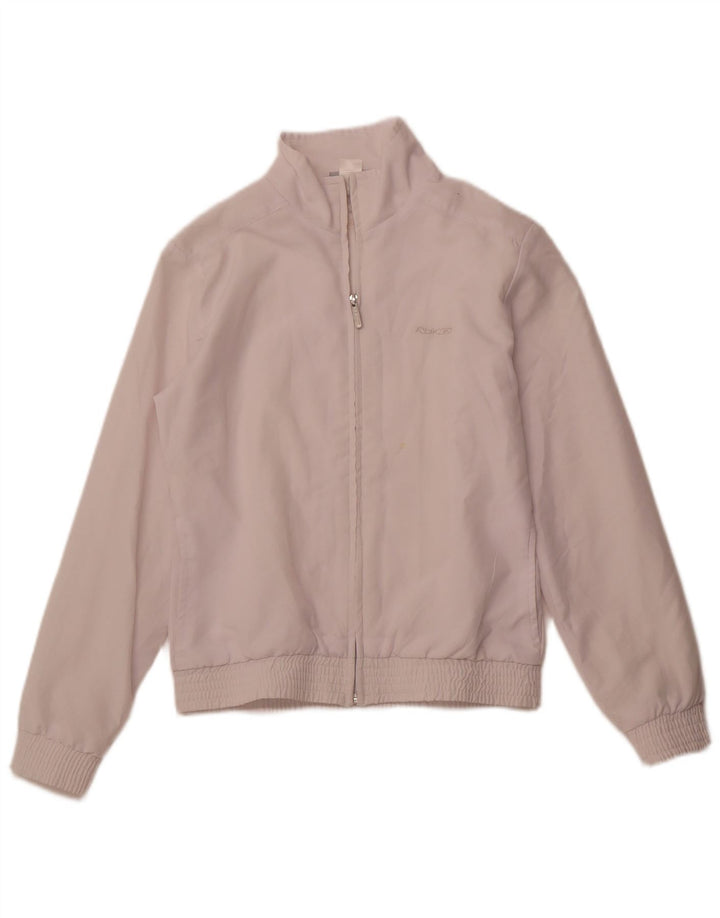 REEBOK Ženska gornja jakna trenirke UK 12 Srednje bijeli poliester