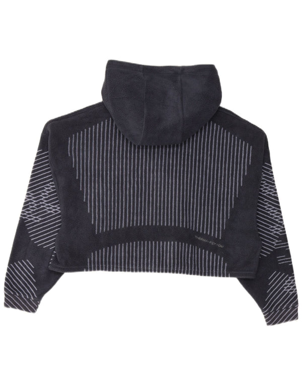 Nike Ženska Therma-Fit Fleece majica s kapuljačom UK 14 srednje mornarsko plava na pruge