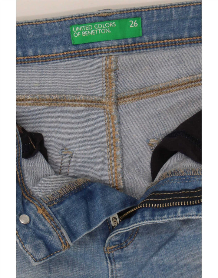 Benetton ženske uske traperice s uskim čizmama W26 L31 plave
