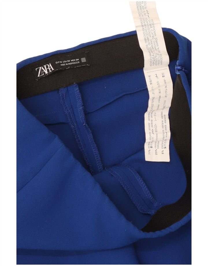 Zara ženske ležerne hlače Bootcut XS W24 L26 plavi poliester