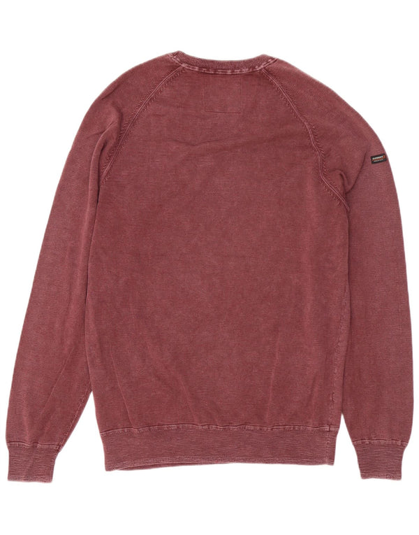 Superdry muška trenirka, veliki bordo pamuk