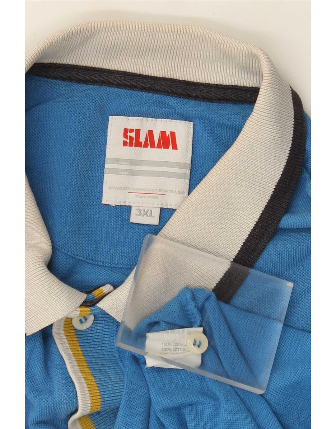 Slam muška polo majica 3XL plavi pamuk