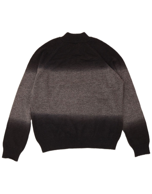 ARMANI COLLEZIONI Ženski džemper s ovratnikom IT 54 3XL Crna