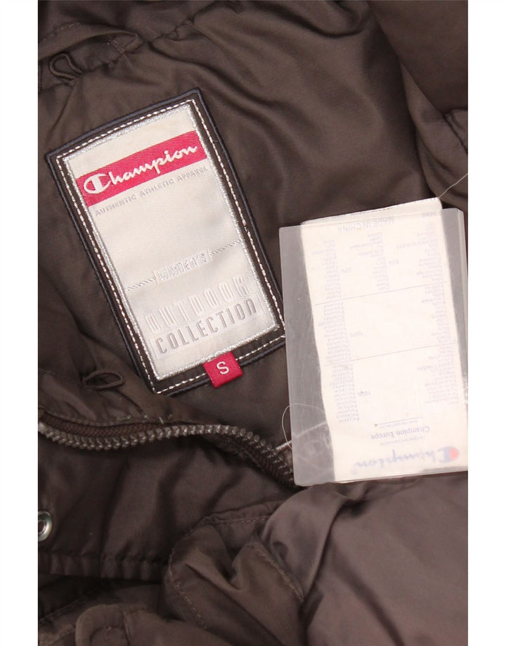 Champion ženski podstavljeni kaput s kapuljačom UK 10 Mali smeđi poliester