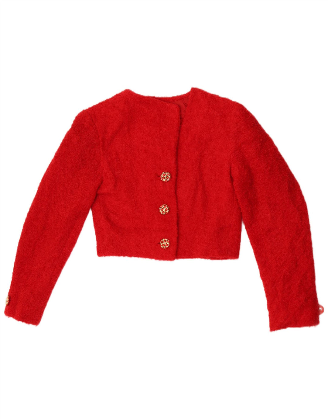 Vintage ženska bolero jakna UK 10 mala crvena