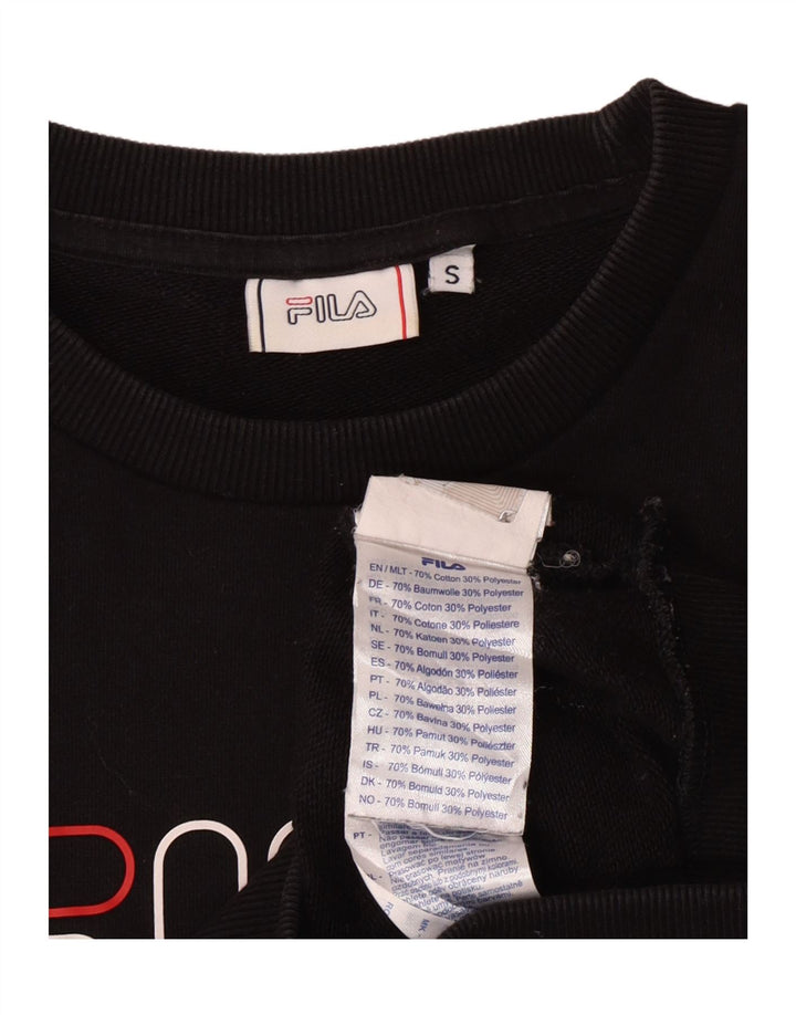 Fila muška majica s grafičkim motivima, mali crni pamuk