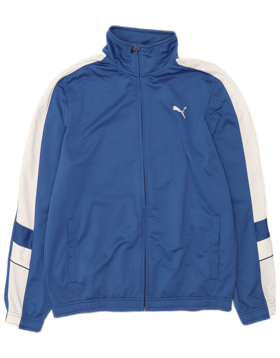 Puma muška gornja jakna trenirke Medium Blue Colourblock Poliester