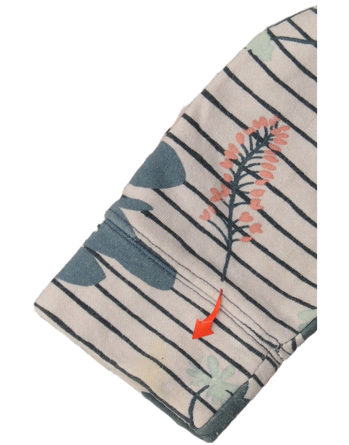 JOULES Ženska majica s dugmadima i izrezom UK 10 Mali bijeli cvjetni