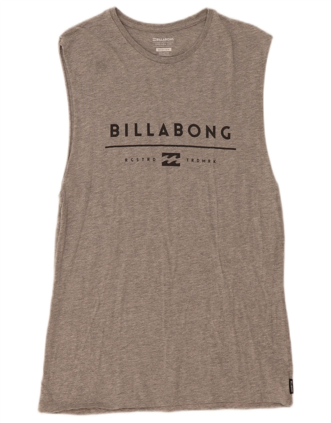 Billabong muški grafički prsluk prilagođenog kroja, srednje sivi flekasti pamuk
