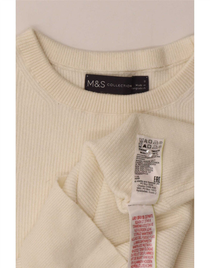 Marks & Spencer gornji dio ženske bluze UK 8 Small off white viskoza