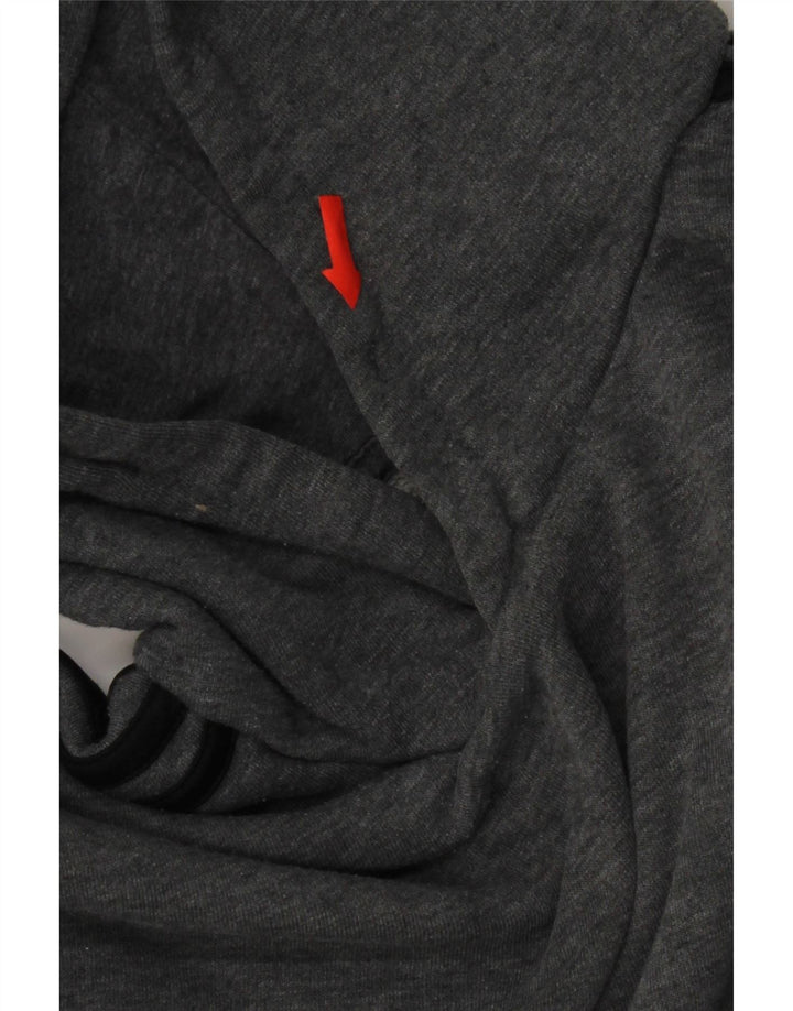 Adidas muška majica s kapuljačom Mala siva pamučna