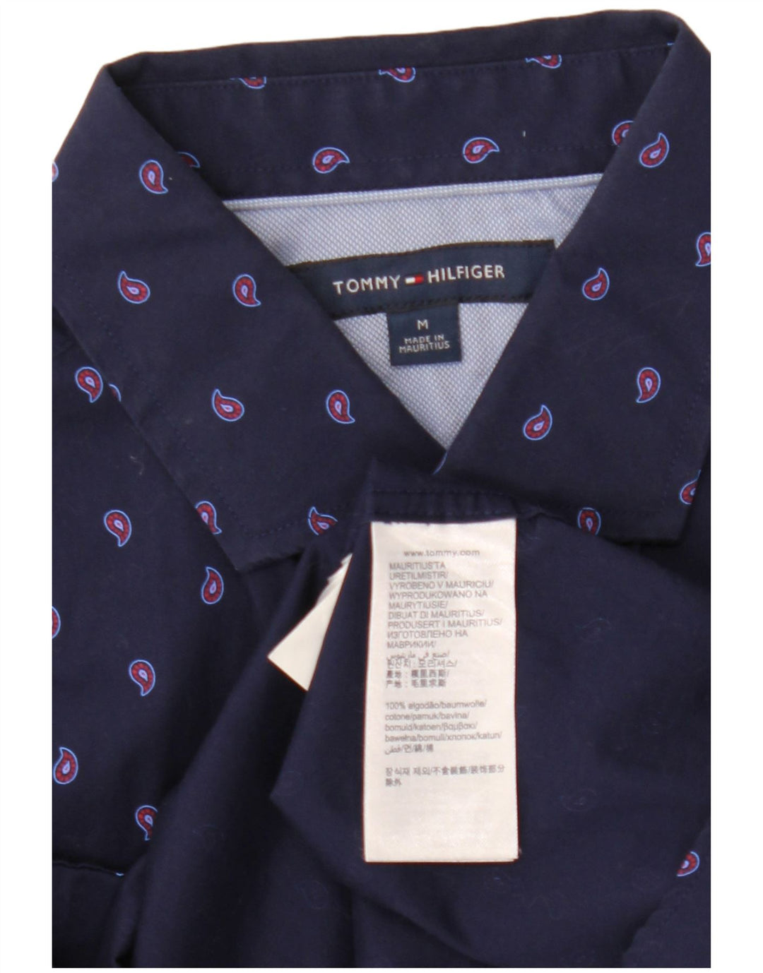 Tommy Hilfiger muška košulja Srednje tamnoplava Paisley pamuk