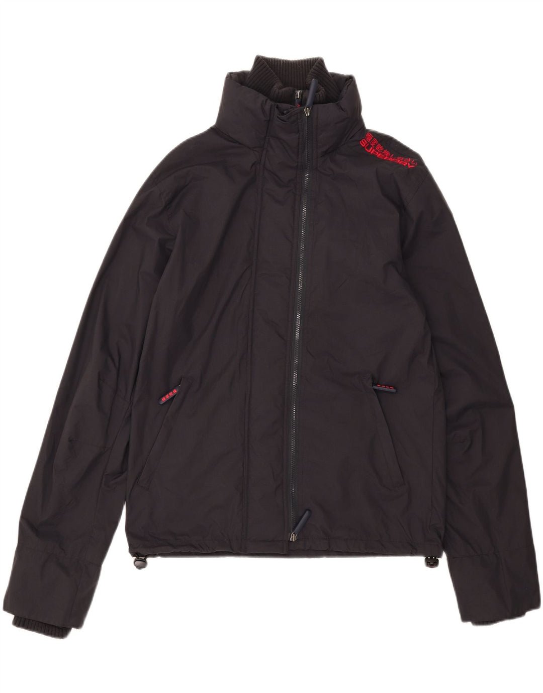 Superdry muška kišna jakna UK 40 Large tamnoplavi najlon