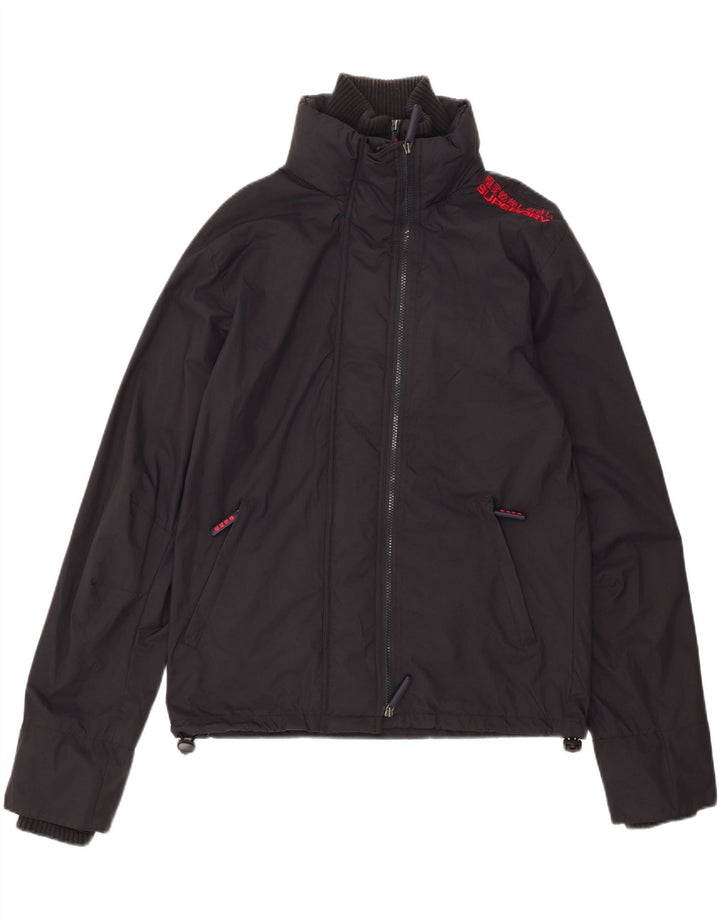 Superdry muška kišna jakna UK 40 Large tamnoplavi najlon