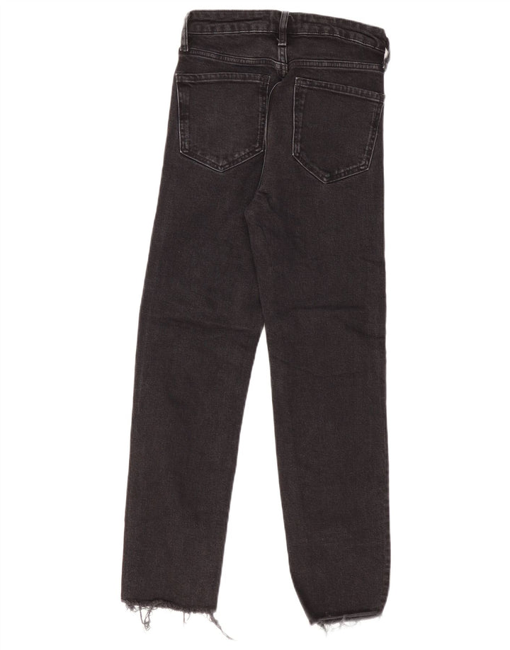 ZARA ženske ravne traperice visokog struka EU 36 XS W26 L27 crne